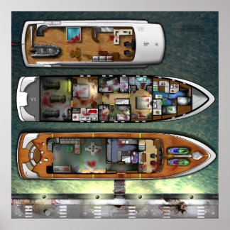 Poster Novo Design de iate