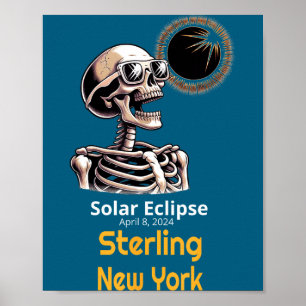 Poster Novo Esqueleto Eclipse Solar Sterling York