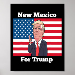 Poster Novo Estado do México Para Trump Presente Pro Trum