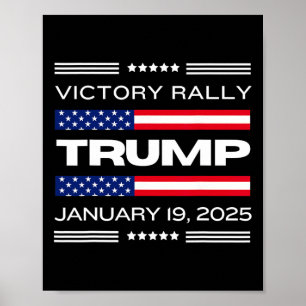 Poster Novo! Grande Comício Histórico de Vitória de Trump