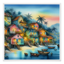 Pôster NOVO HAITI Único, Aruba, Antígua