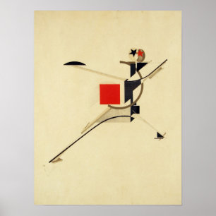 Poster Novo homem por El Lissitzky Abstrato