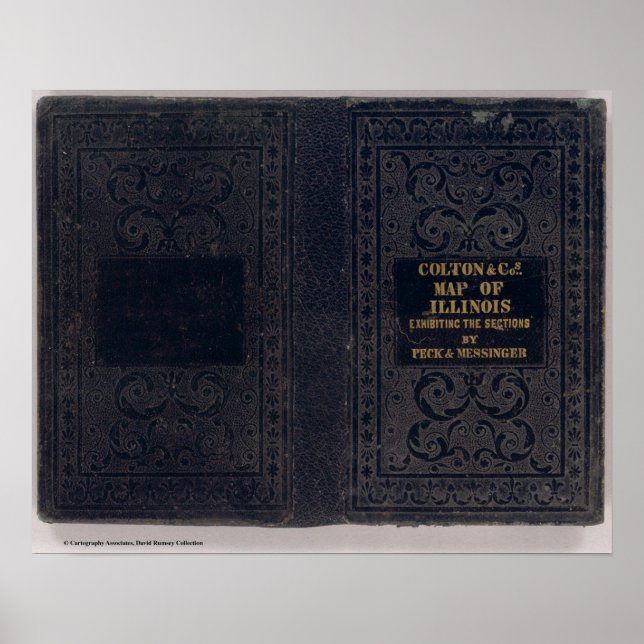 Poster Novo mapa setorial do Estado de Illinois 3 (Frente)