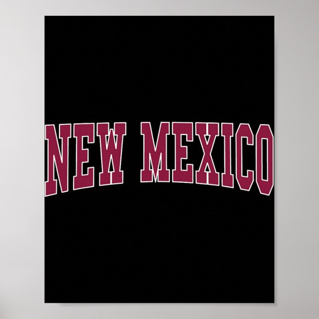 Poster Novo México - Design Retrô - Clique  (Frente)
