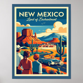 Poster Novo México do século médio
