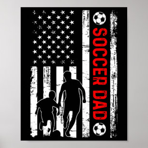 Poster Novo Pai em Breve Será Papai de Futebol Americano