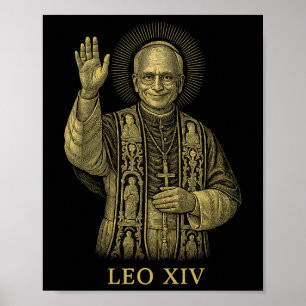 Poster Novo Papa Leo Xiv Robert Francis Prevenir