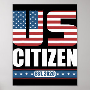 Poster Novo Presente Cidadão Americano - Orgulhoso Cidadã