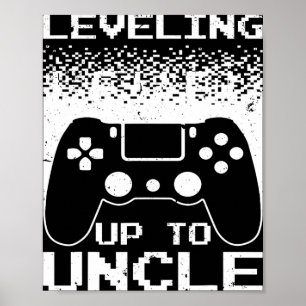 Poster Novo Tio Para Homens Meninos Em Breve Tio Sobrinho