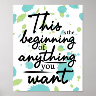 Pôster Novos começos