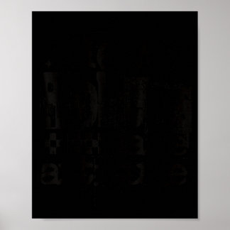 Poster Novos problemas mesma atitude retro grunge streetw