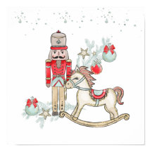 Noz-cracker, cavalo de balanço, bolhas