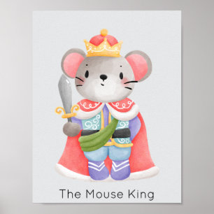 Poster Noz-cracker Mouse King Pastel Natal