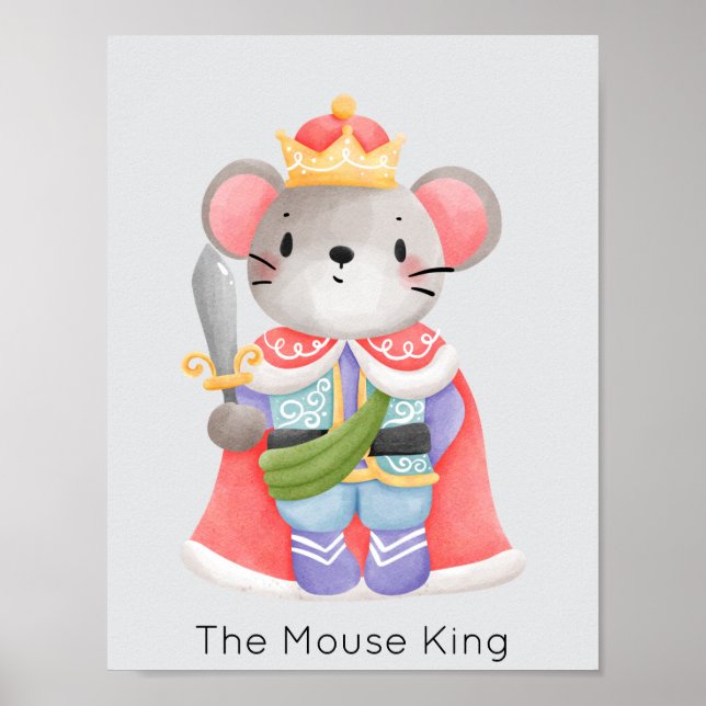 Poster Noz-cracker Mouse King Pastel Natal (Frente)