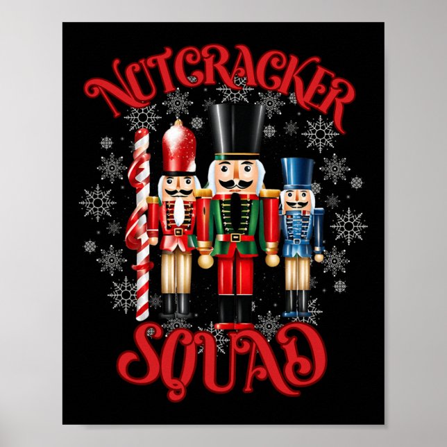 Poster Noz-cracker Squad Holiday Natal Xmas Pajama (Frente)