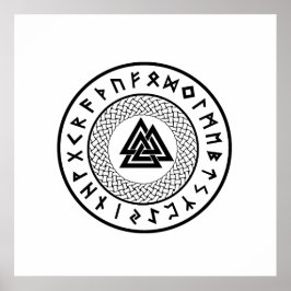 Pôster Noz - Nó de Wotans - Odin Rune