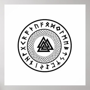 Pôster Noz - Nó de Wotans - Odin Rune