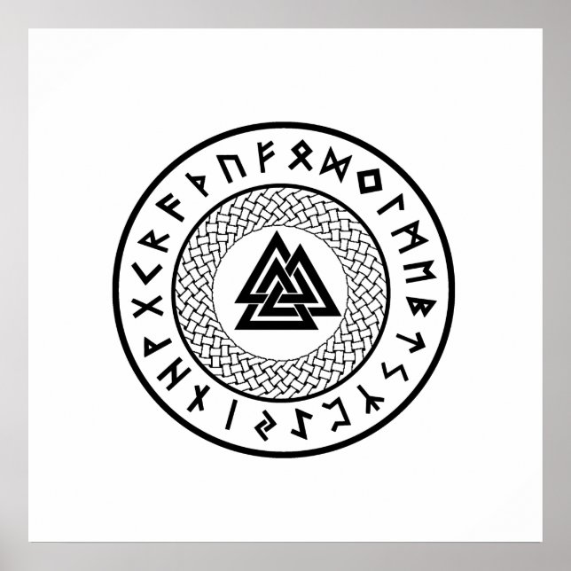 Pôster Noz - Nó de Wotans - Odin Rune (Frente)