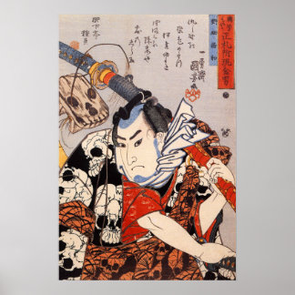 Poster Nozarashi Gosuke ,1846 - Utagawa