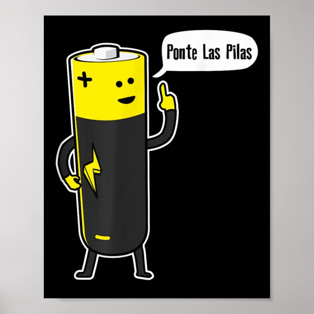 Poster Nte Las Las Battery Motivational  (Frente)
