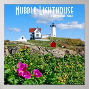 Pôster Nubble Lighthouse, Cape Neddick, Maine