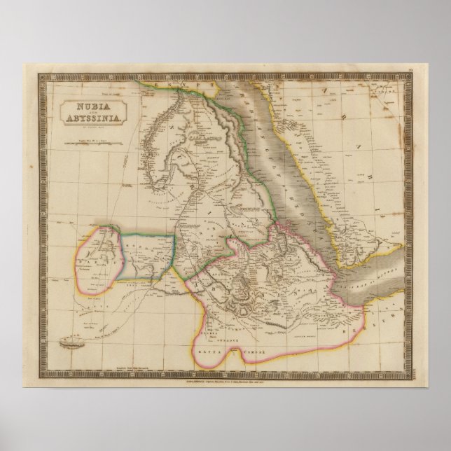 Poster Nubia, Abyssinia, Africa (Frente)