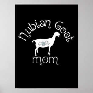 Poster Nubian Goat Mãe Gift