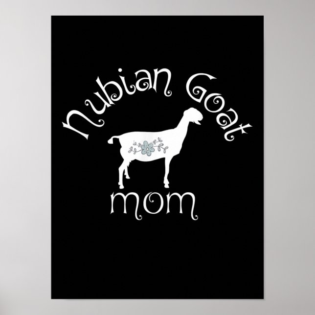 Poster Nubian Goat Mãe Gift (Frente)