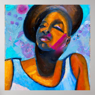 Poster Nubian Princess Poderosa Mulher Negra