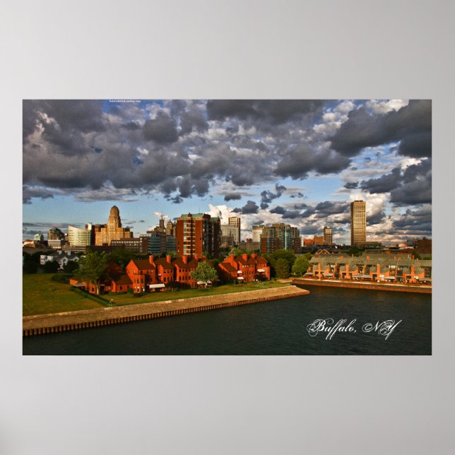 Poster Nublado com uma chance de Buffalo. (Frente)