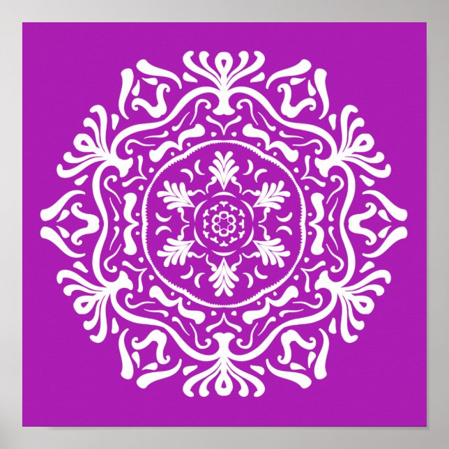 Pôster Nudibranch Mandala (Frente)