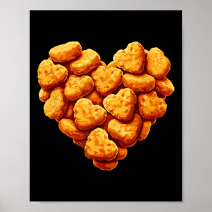 Poster Nuggets de Frango São Meu Coração de Namorado Piad