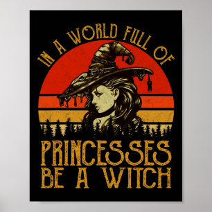Poster Num Cheio Mundial De Princesas, Seja Uma Bruxa Vin