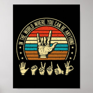 Poster Num Mundo Em Que Se Pode Sensibilizar O Sig Surdo