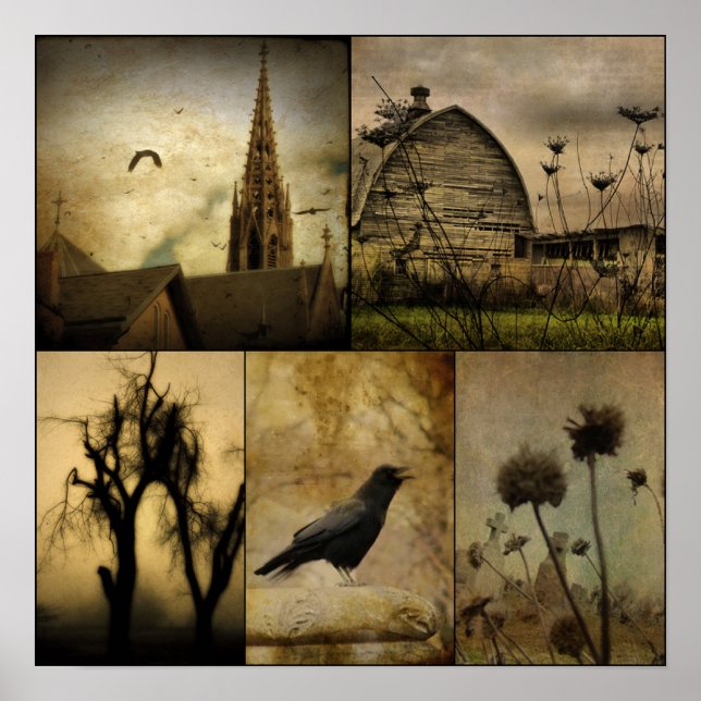 Pôster Num Mundo Gótico (Frente)