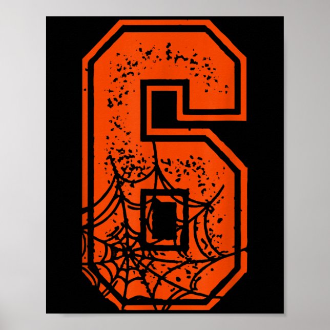 Poster Number 6 67 Meme Halloween Pumpkin Costume Matchin (Frente)