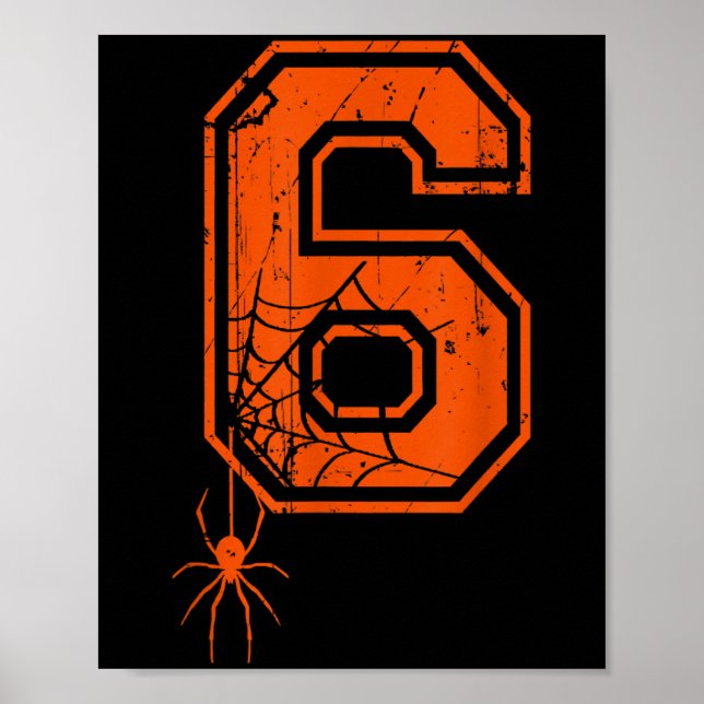 Poster Number 6 67 Meme Halloween Sder Costume Matching G (Frente)