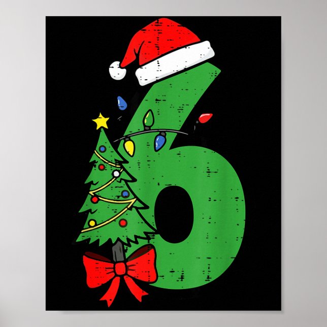 Poster Number 6 Christmas 6 7 Matching 67 Meme Men Women  (Frente)
