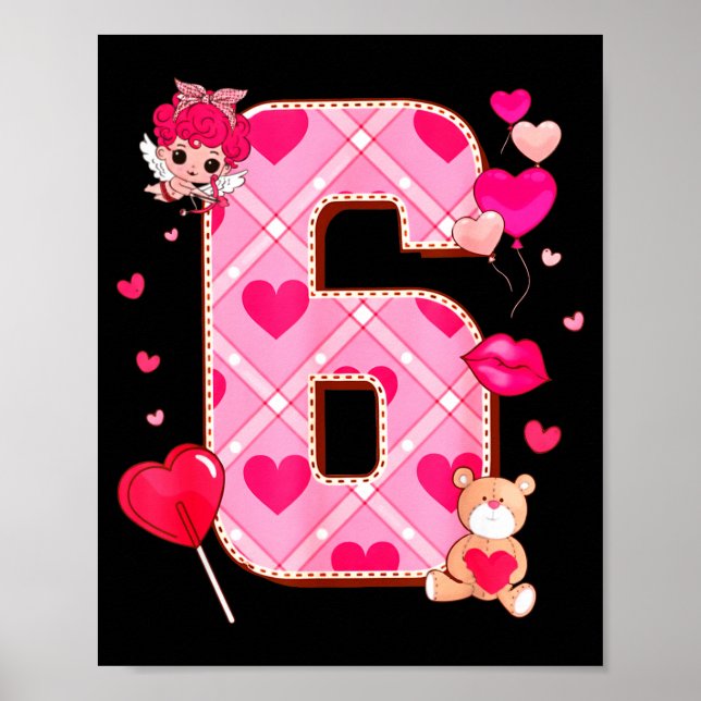 Poster Number 6 Matching 67 Meme 6 7 Couple Matching Vale (Frente)