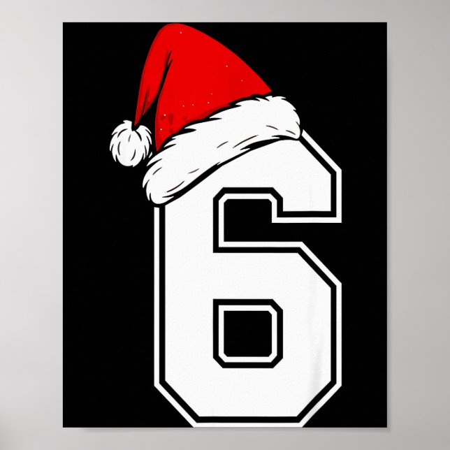 Poster Number 6 Matching Six Seven 6 7 Meme 6 7 Christmas (Frente)