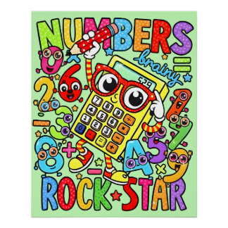 Pôster Number Day Maths Poster for Kids | UK School 2026