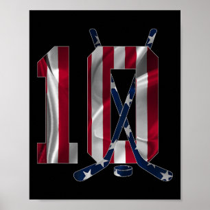 Poster Número 10 Anos de Hóquei no Gelo Décimo Aniversári