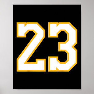Poster Número 23 Frente E Byck Bysketbyll Jersey Roxo