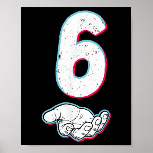 Poster Número 67 Correspondente Seis Sete 6 7 Meme 6 7 Di