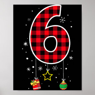 Poster Número 6 Dito Meme Divertido 6 7 Seis Sete Natal