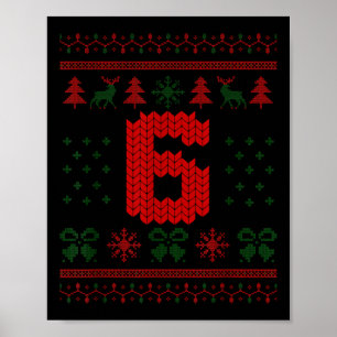 Poster Número 6 Papai Noel Natal Feio