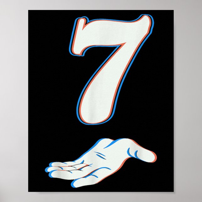 Poster Número 7 Correspondente 67 Seis Sete Meme Casal Ha (Frente)