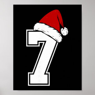 Poster Número 7 Correspondente a Seis Sete 6 7 Meme 6 7 N
