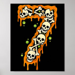 Poster Número 7 Seis Sete 6 7 Meme Design Engraçado Casai
