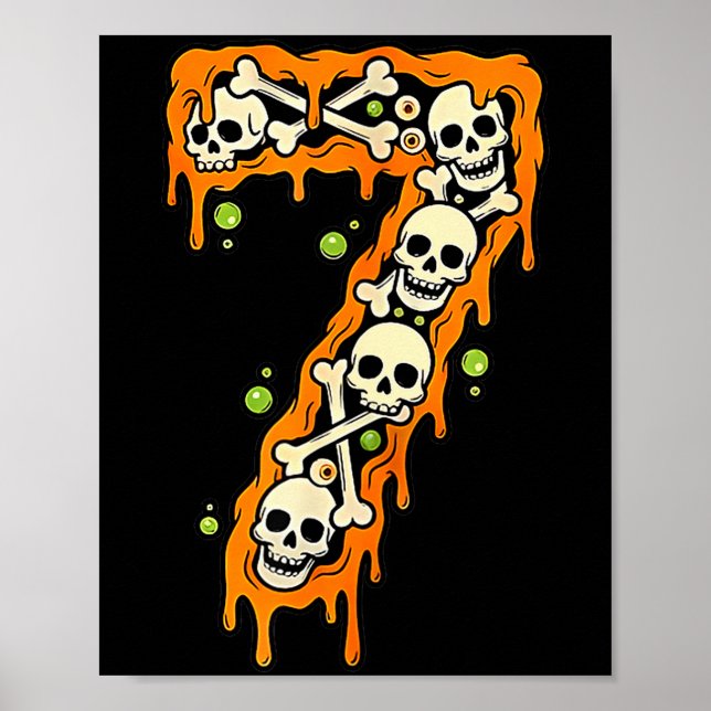 Poster Número 7 Seis Sete 6 7 Meme Design Engraçado Casai (Frente)